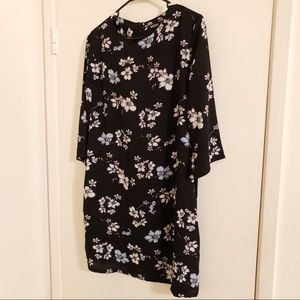Floral 3/4 sleeve dress from BOOHOO